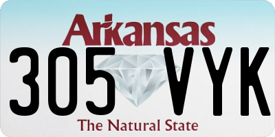 AR license plate 305VYK