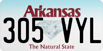 AR license plate 305VYL