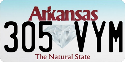 AR license plate 305VYM