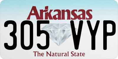 AR license plate 305VYP