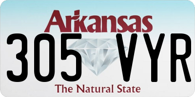 AR license plate 305VYR
