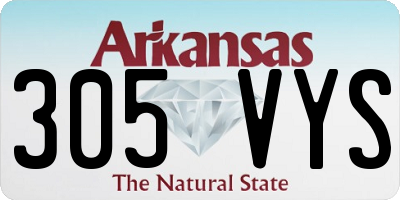 AR license plate 305VYS