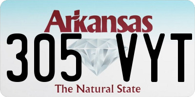 AR license plate 305VYT