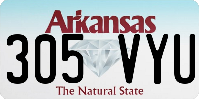 AR license plate 305VYU