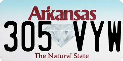 AR license plate 305VYW