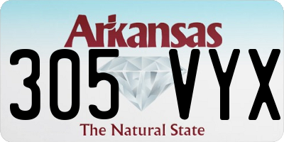 AR license plate 305VYX