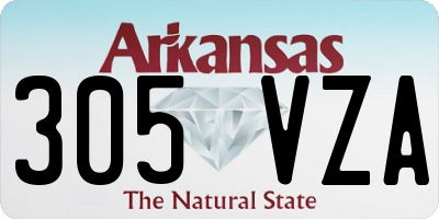 AR license plate 305VZA