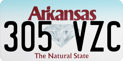 AR license plate 305VZC