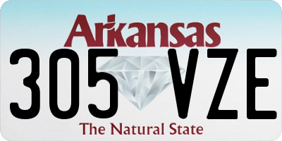 AR license plate 305VZE