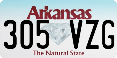 AR license plate 305VZG