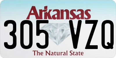 AR license plate 305VZQ