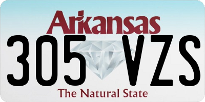 AR license plate 305VZS