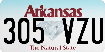 AR license plate 305VZU