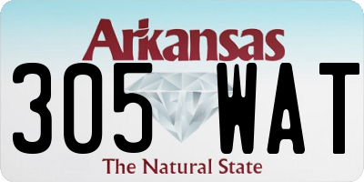 AR license plate 305WAT