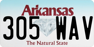 AR license plate 305WAV