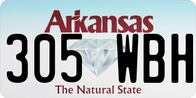 AR license plate 305WBH