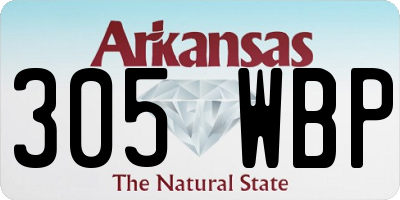 AR license plate 305WBP