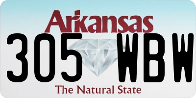 AR license plate 305WBW