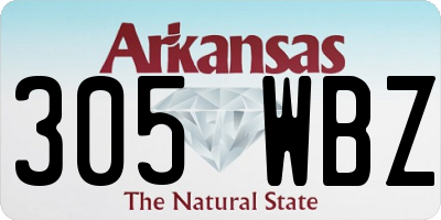 AR license plate 305WBZ