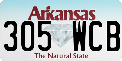 AR license plate 305WCB