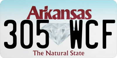 AR license plate 305WCF