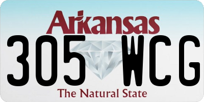 AR license plate 305WCG