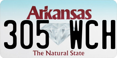 AR license plate 305WCH