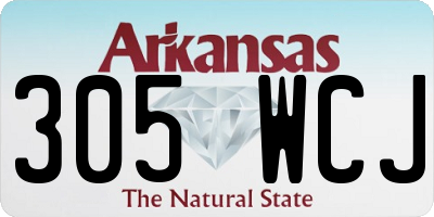 AR license plate 305WCJ