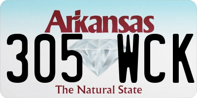 AR license plate 305WCK