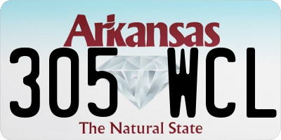 AR license plate 305WCL
