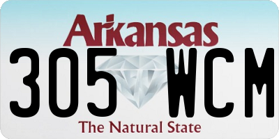 AR license plate 305WCM