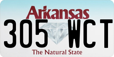 AR license plate 305WCT