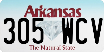 AR license plate 305WCV