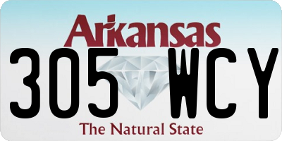AR license plate 305WCY