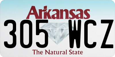 AR license plate 305WCZ