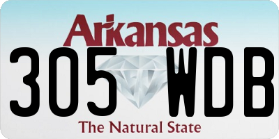 AR license plate 305WDB
