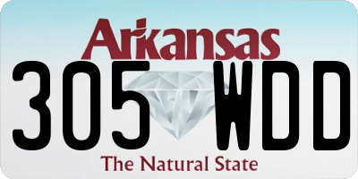 AR license plate 305WDD