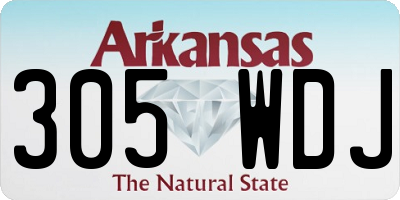 AR license plate 305WDJ