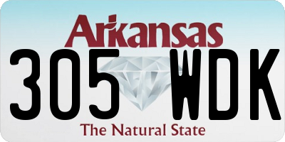 AR license plate 305WDK