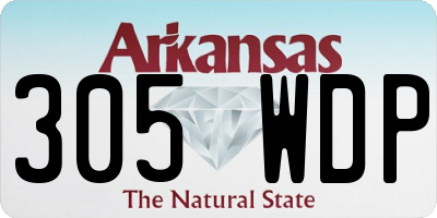 AR license plate 305WDP