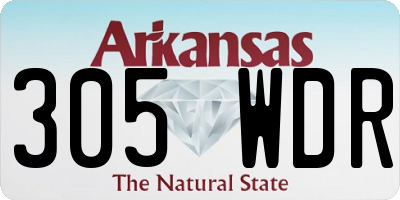 AR license plate 305WDR