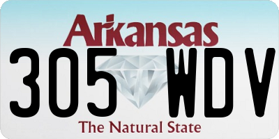 AR license plate 305WDV