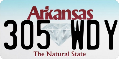 AR license plate 305WDY
