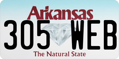 AR license plate 305WEB