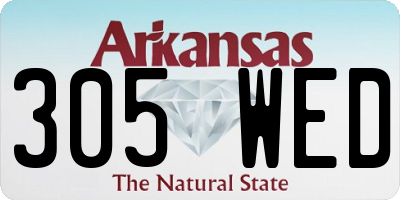AR license plate 305WED