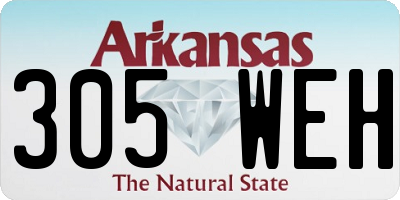 AR license plate 305WEH