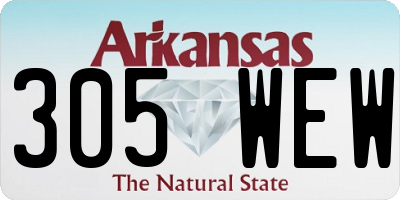 AR license plate 305WEW
