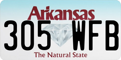 AR license plate 305WFB