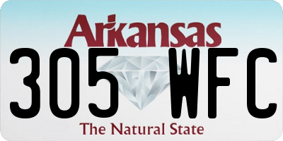 AR license plate 305WFC