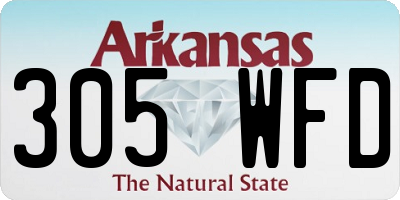 AR license plate 305WFD